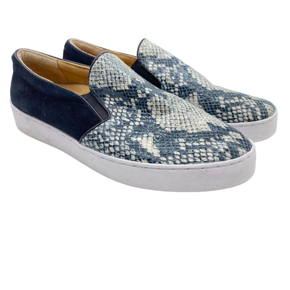 Vionic Dinora Leather Slip On Comfort Shoes size 9 snake print women's